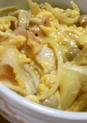 簡単!☆カルボナーラ丼☆-レシピのメイン写真