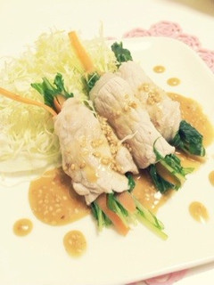 水菜の豚しゃぶ巻き♡-レシピのメイン写真