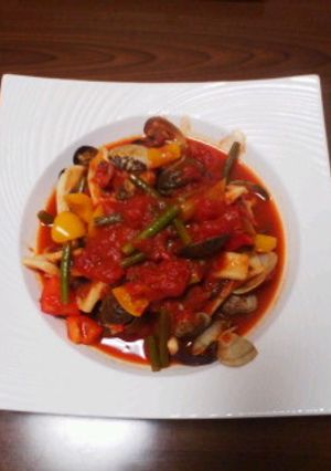 いかとあさりのトマト煮-レシピのメイン写真