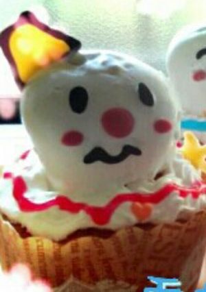 カップケーキでX'mas☆雪だるま-レシピのメイン写真