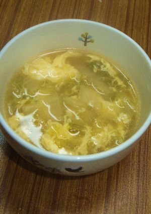 白菜と卵の中華スープ-レシピのメイン写真