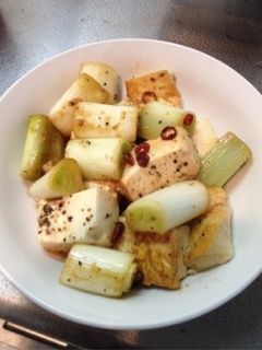 ネギと豆腐のピリ辛炒め-レシピのメイン写真