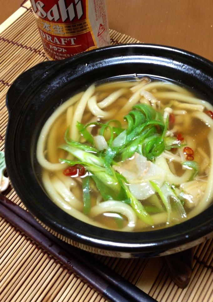 ネギ豚の煮込みうどん-レシピのメイン写真