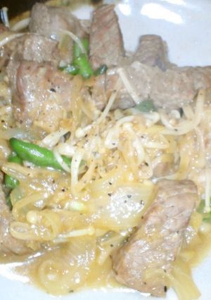 牛肉で野菜炒め-レシピのメイン写真