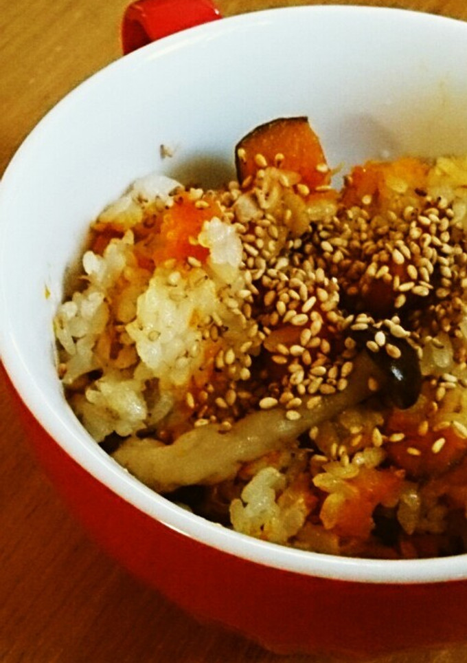 かぼちゃとツナの炊き込みご飯-レシピのメイン写真