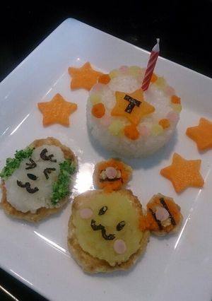 1歳のお誕生日★ワンワンうーたんプレート-レシピのメイン写真