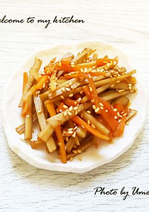 ピリっと甘辛❀大人のワサビきんぴら-レシピのメイン写真