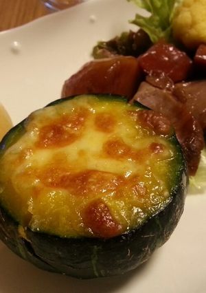 カボチャ(栗坊)のプチグラタン-レシピのメイン写真