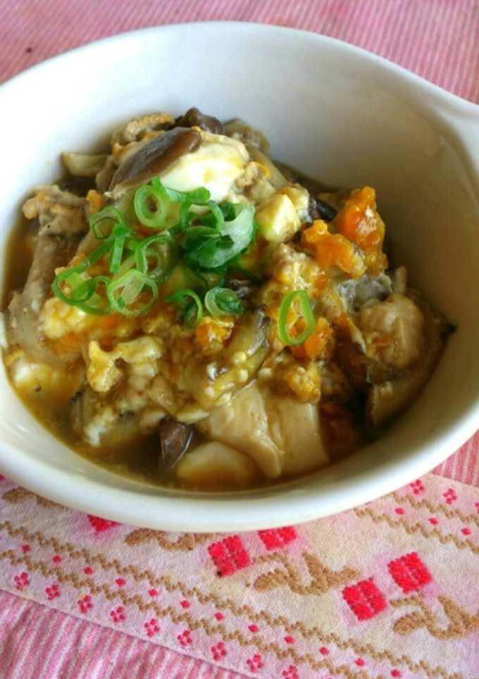 まいたけと豆腐の卵とじ！-レシピのメイン写真