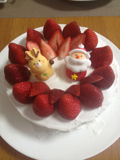 簡単スポンジのクリスマスケーキ-レシピのメイン写真
