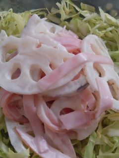 ☆シャキシャキれんこんとハムのサラダ☆-レシピのメイン写真