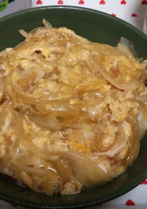 超簡単！うどんｽｰﾌﾟで卵丼(親子丼)-レシピのメイン写真