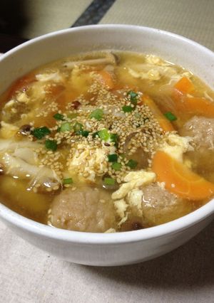 肉団子リメイク★中華スープ-レシピのメイン写真