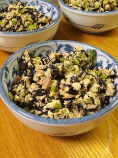 カブ(大根)葉とヒジキの炒り豆腐☆-レシピのメイン写真