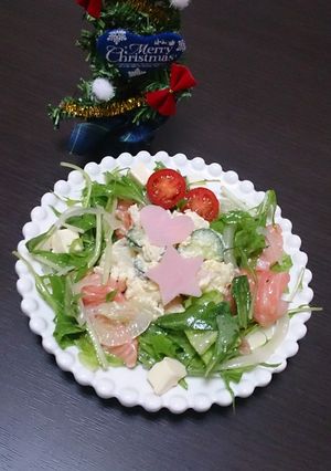 カルパッチョとポテトのリースサラダ♡-レシピのメイン写真