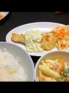 鱈のチーズ衣のタルタルソースがけ♪-レシピのメイン写真