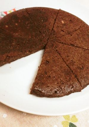 炊飯器で！豆腐と片栗粉のココアパンケーキ-レシピのメイン写真