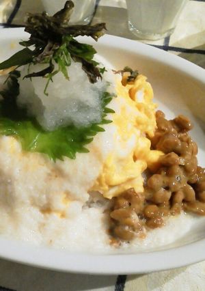 納豆とろろオムライス-レシピのメイン写真