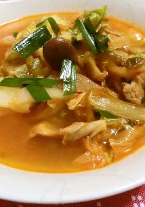 ☆豚キムチスープ☆豚キムチうどん☆-レシピのメイン写真