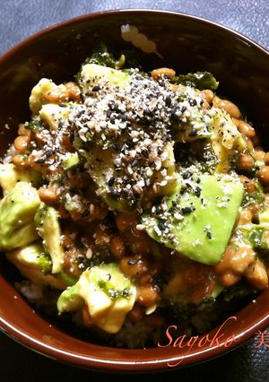 納豆丼シリーズ☆アボカド納豆丼-レシピのメイン写真