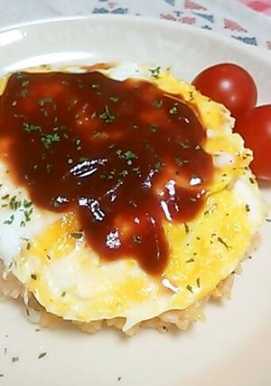 レンジで♡超♡簡単♡オムライス♡-レシピのメイン写真
