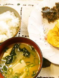 朝ご飯は、お味噌汁と玉子焼の和食-レシピのメイン写真