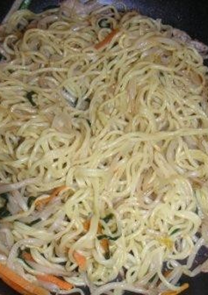 本格野菜炒めの残りで作る 塩焼きそば-レシピのメイン写真