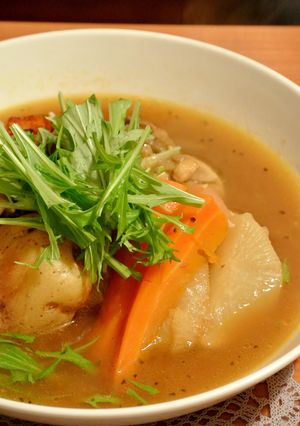 圧力鍋で！チキンと秋冬野菜のスープカレー-レシピのメイン写真