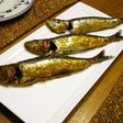 マイワシのロースト、ガーリック風味