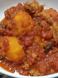 鶏とじゃがいものトマト煮込み♪-レシピのメイン写真