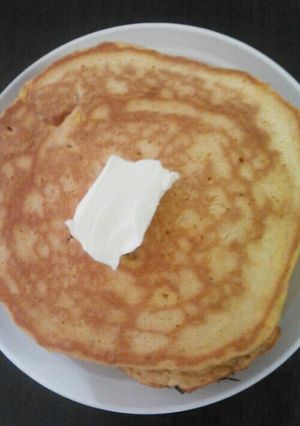 完熟柿大量消費に!!簡単♪柿ホットケーキ-レシピのメイン写真