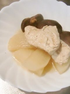 カジキマグロとどんこと大根の煮物-レシピのメイン写真
