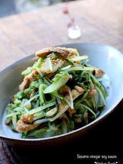 水菜と白菜の胡麻酢醤油和え-レシピのメイン写真