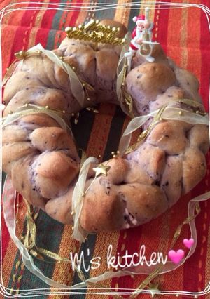 Xmasに♪ミックスベリーのリースパン♡-レシピのメイン写真