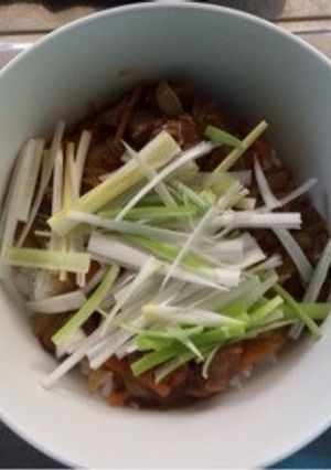牛すじのカレー丼(圧力鍋使用)-レシピのメイン写真