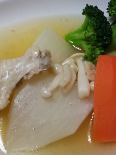 圧力鍋で聖護院大根と手羽元のスープ煮-レシピのメイン写真