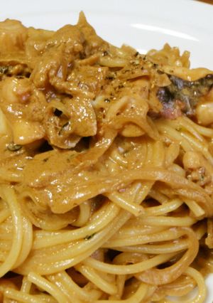とっても濃厚！！スルメイカのワタパスタ-レシピのメイン写真
