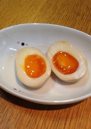 裏技!半熟卵をきれいに切る方法-レシピのメイン写真