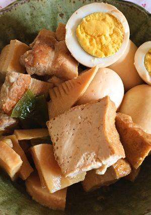 豚バラ肉と厚揚げの煮物-レシピのメイン写真