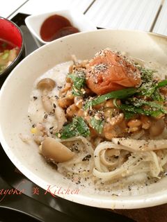 納豆丼シリーズ☆きのこ入り納豆とろろ丼-レシピのメイン写真