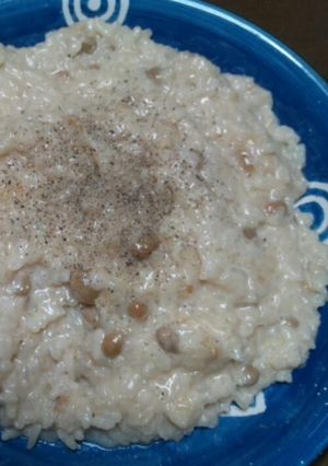 冷えご飯で☆納豆のクリームリゾット♪-レシピのメイン写真