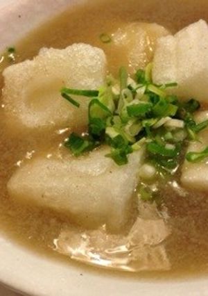 喉に優しい☆揚げ餅のレンコンスープ-レシピのメイン写真