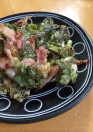セロリの葉のかき揚げ(無水鍋QC使用)-レシピのメイン写真
