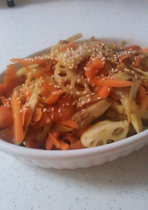 簡単！ウマイ！カレーきんぴらごぼう-レシピのメイン写真
