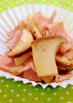 超簡単お弁当おかず！エリンギベーコン-レシピのメイン写真