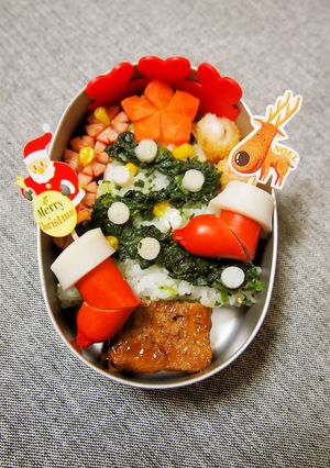 キャラ弁*Xmasツリー弁当*-レシピのメイン写真