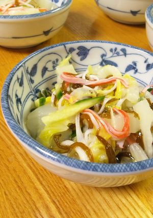 簡単手間なし☆白菜のもずく酢和え-レシピのメイン写真