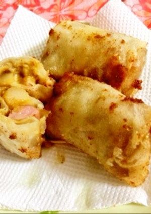 簡単！残りのカレーで手作り春巻き☆-レシピのメイン写真
