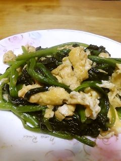 ほうれん草と卵のオイスターソース炒め-レシピのメイン写真