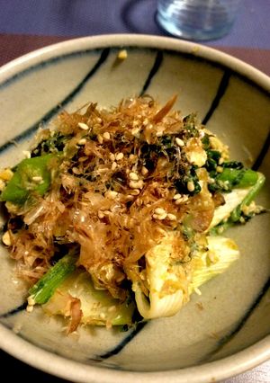 春菊と長ネギのとろっとたまご炒め-レシピのメイン写真